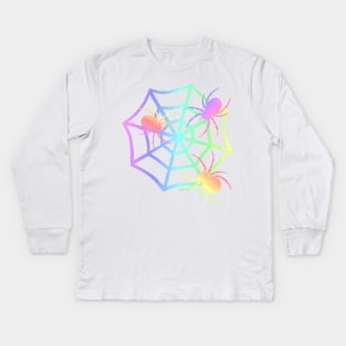 PASTEL Spider And Web Kids Long Sleeve T-Shirt